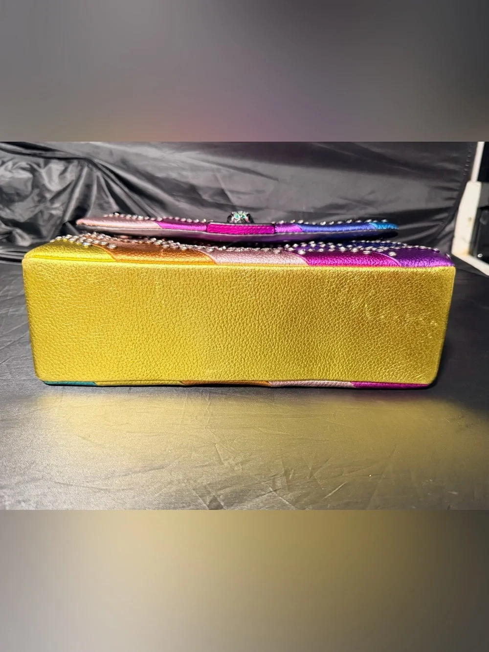 Kurt Geiger Large Kensington Rainbow Rhinestone Bag